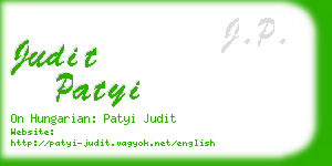 judit patyi business card